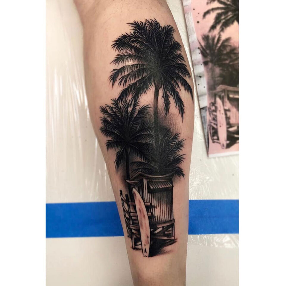 Palm Tree Meaningful Tattoo