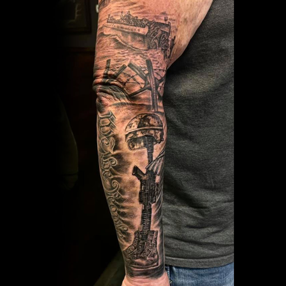 Patriotic Sleeve Tattoo