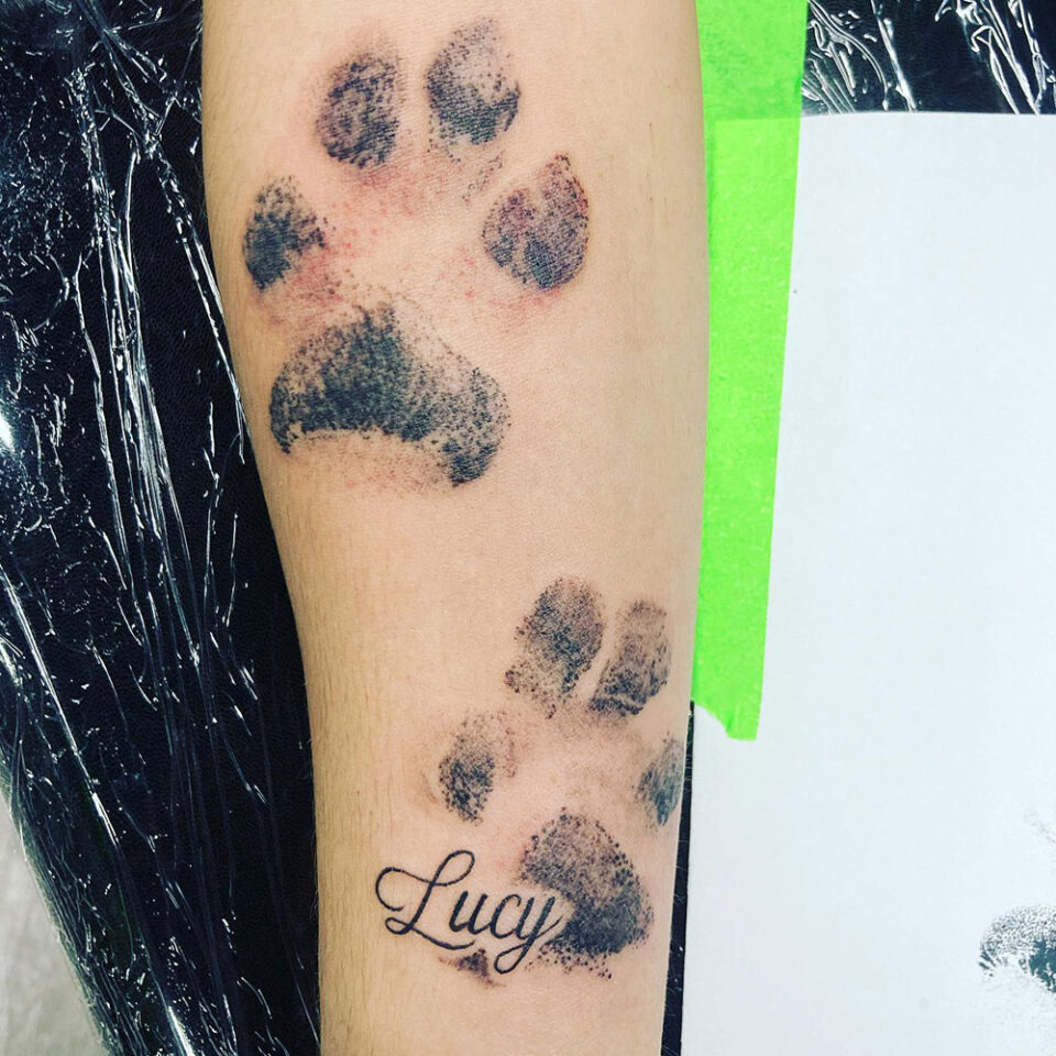 Paw Print Meaningful Tattoo