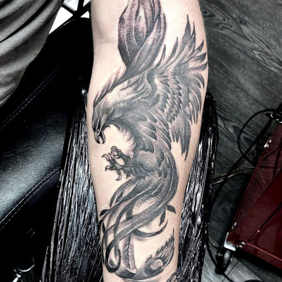Phoenix Sleeve Tattoo