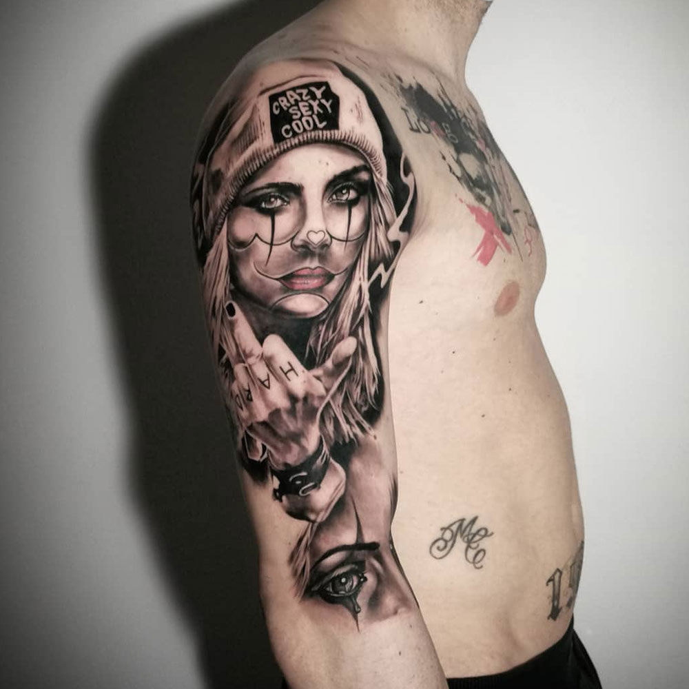 Portrait Sleeve Tattoo