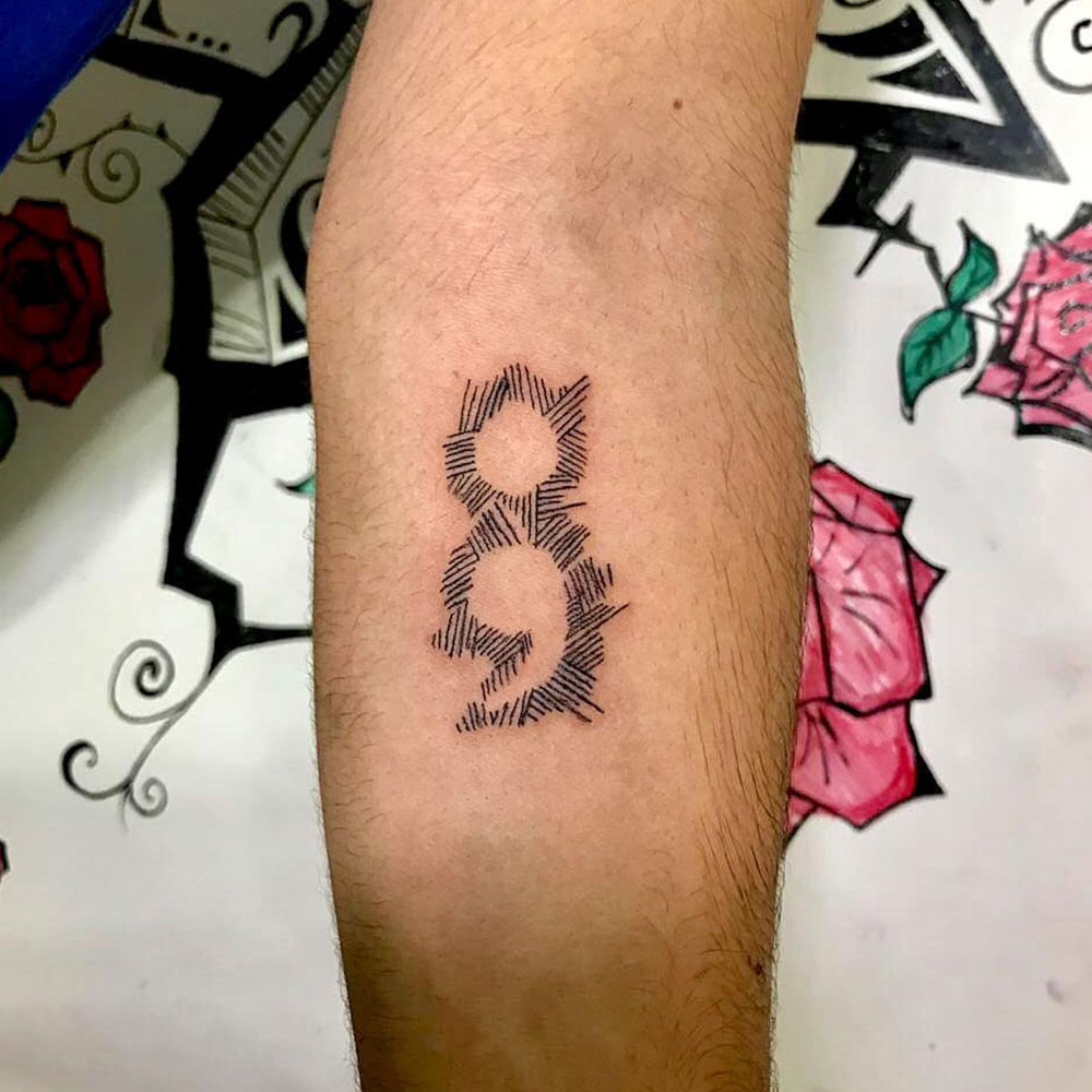 Semicolon Meaningful Tattoo