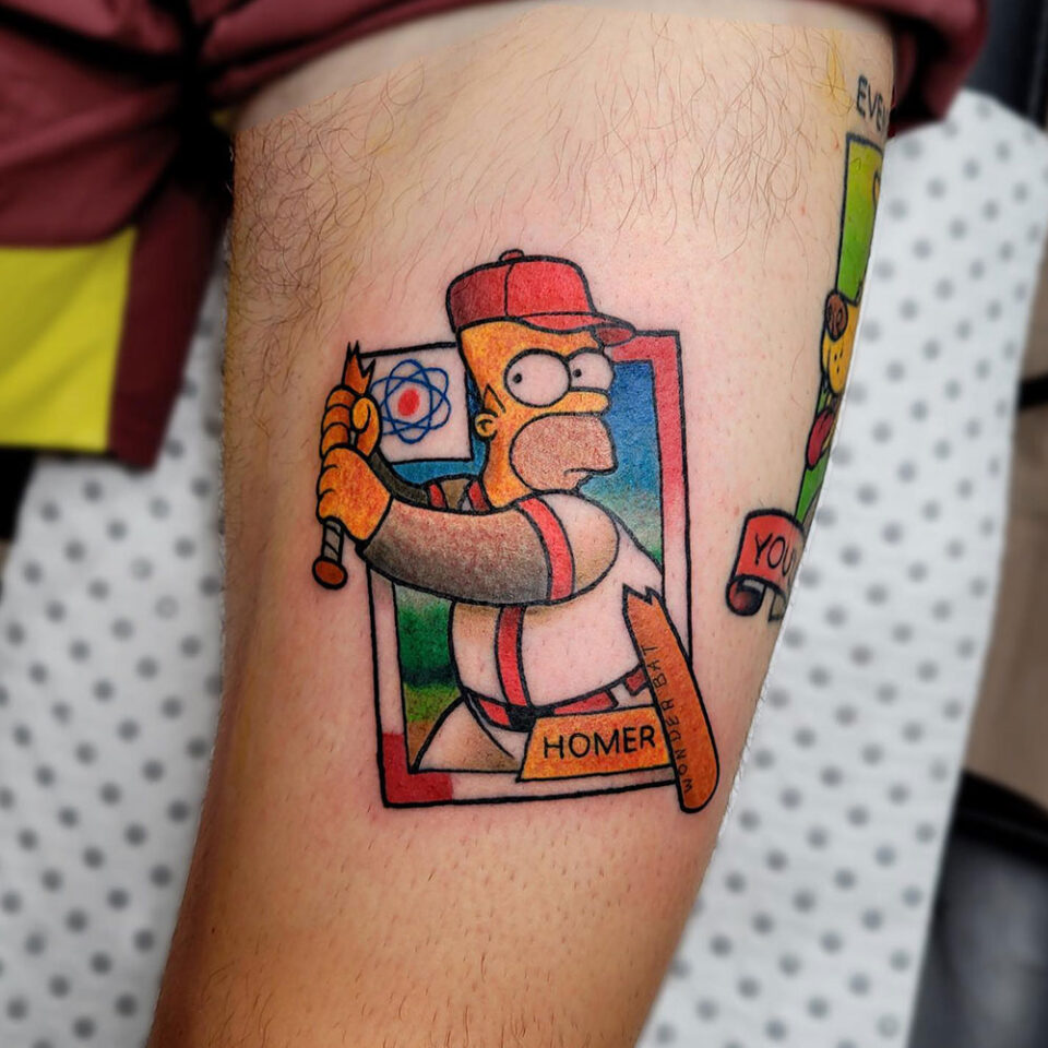 Simpsons Tattoo Source @gooneytoons via Instagram
