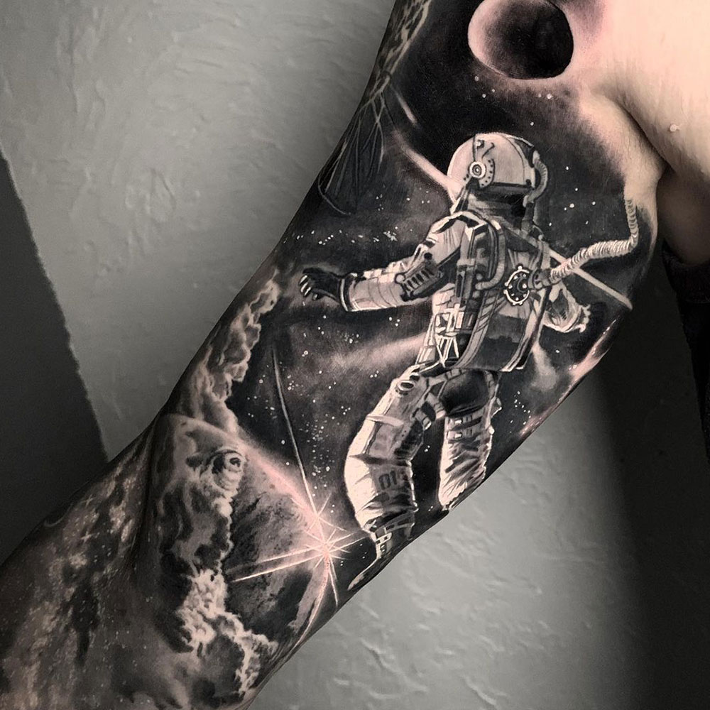 Space Sleeve Tattoo