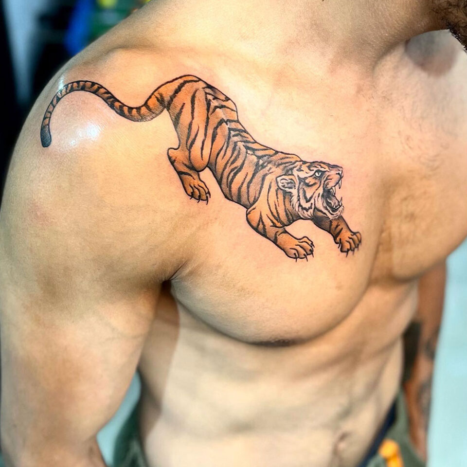 Tiger Tattoo Source @aakashchandani_ via Instagram