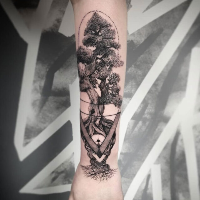 Tatuagens de braço de árvore