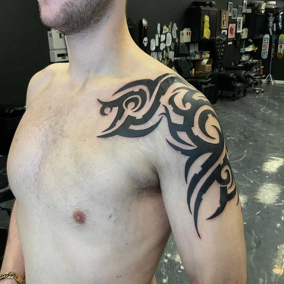 Tribal Upper Arm Tattoos