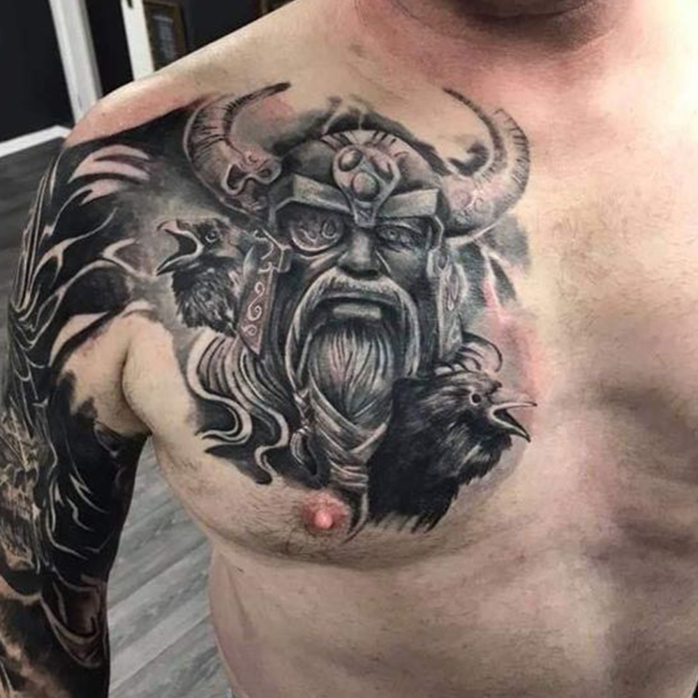 Viking Chest Tattoo