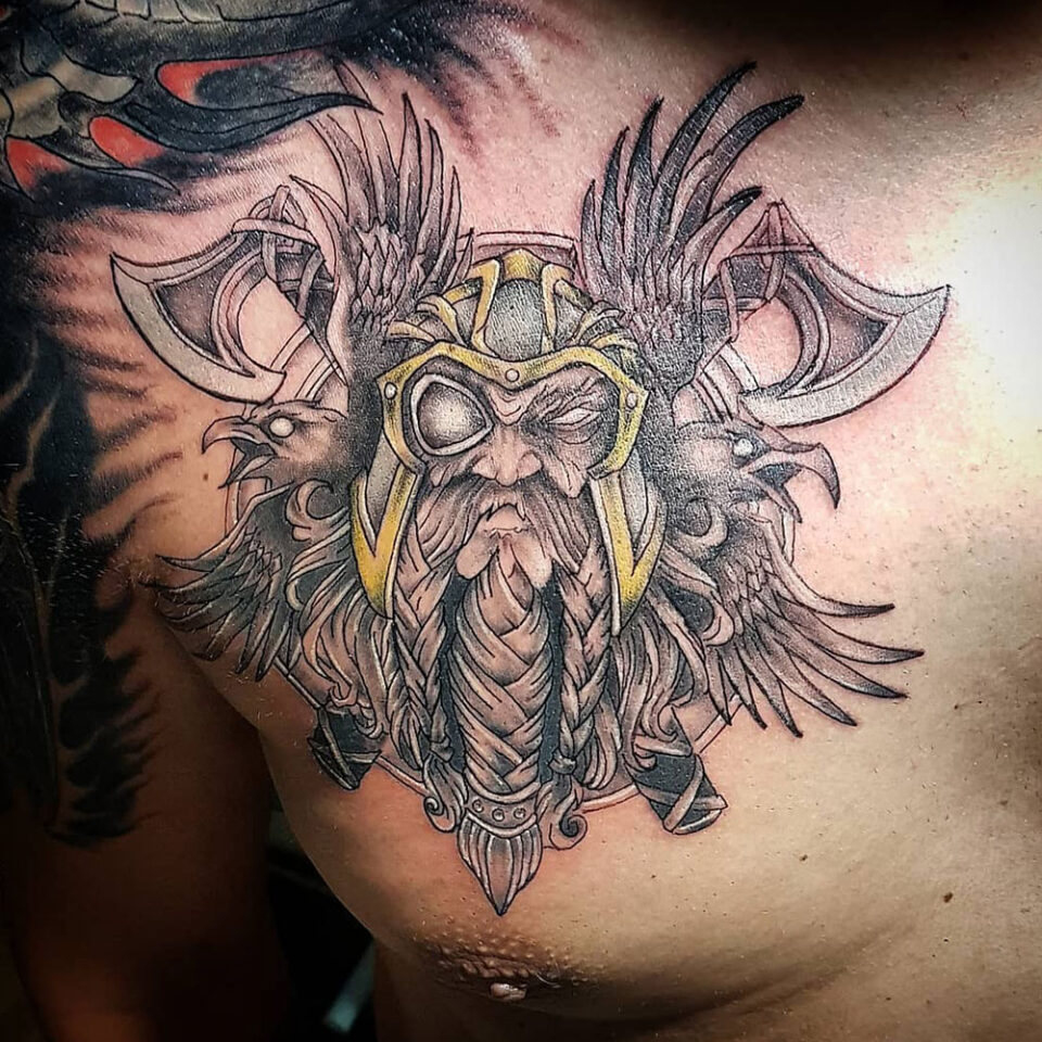 Viking Tattoo Source @wolverinetiago via Instagram