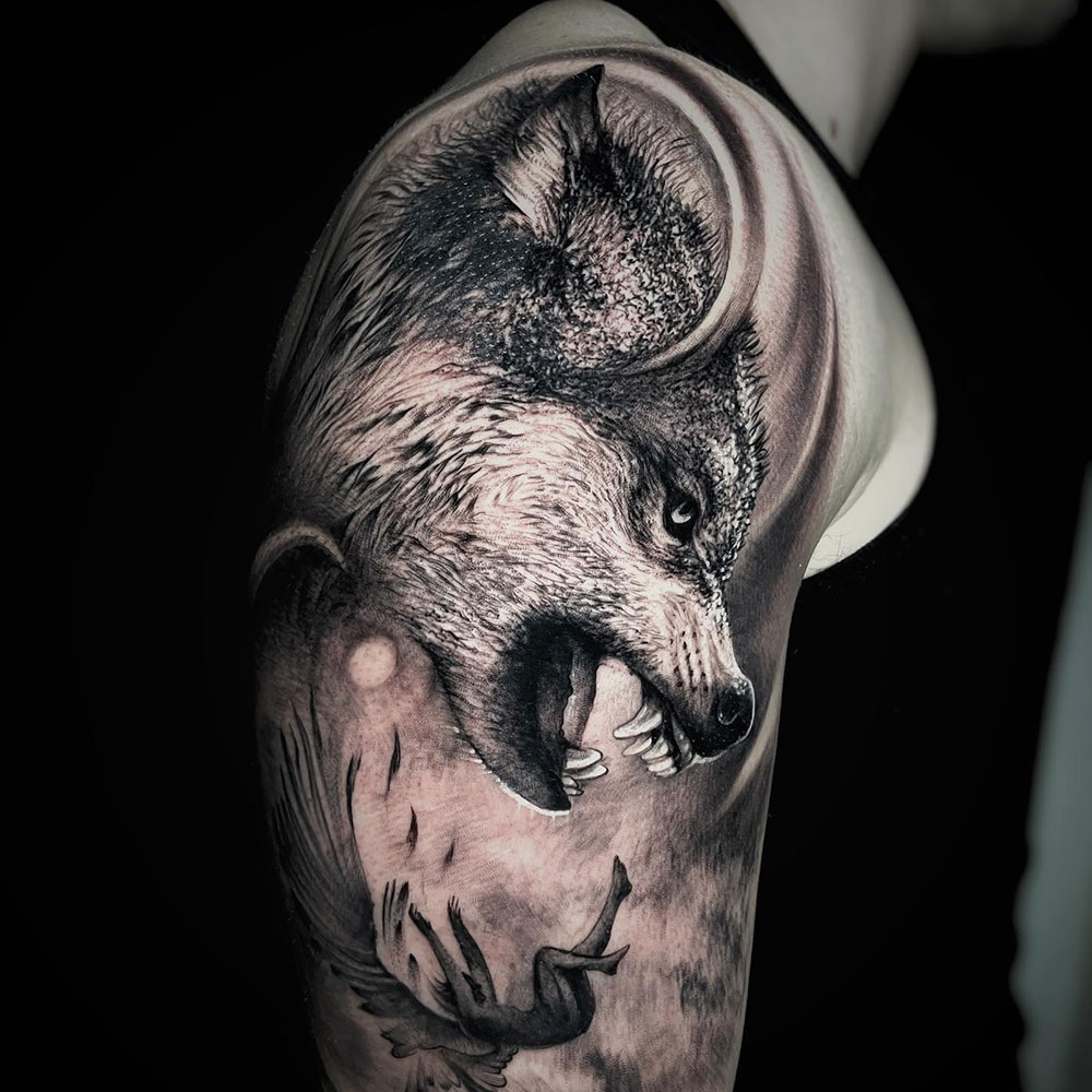Wolf Meaningful Tattoo