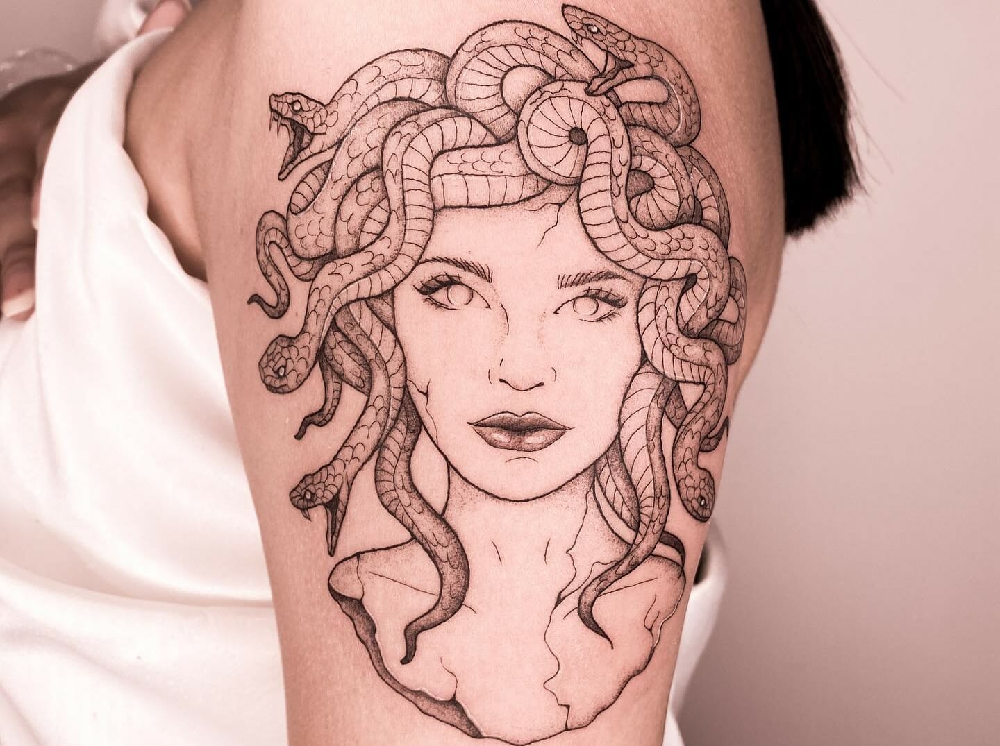 Medusa tattoo  Done by Vladimir at Blackbear Ink Eindhoven The  Netherlands  rtattoos