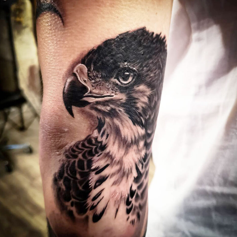 Crested Eagle Tattoo Source @jodieeyoung via Instagram