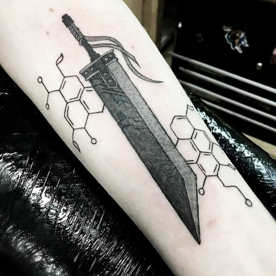 Cyberpunk Sword Tattoo