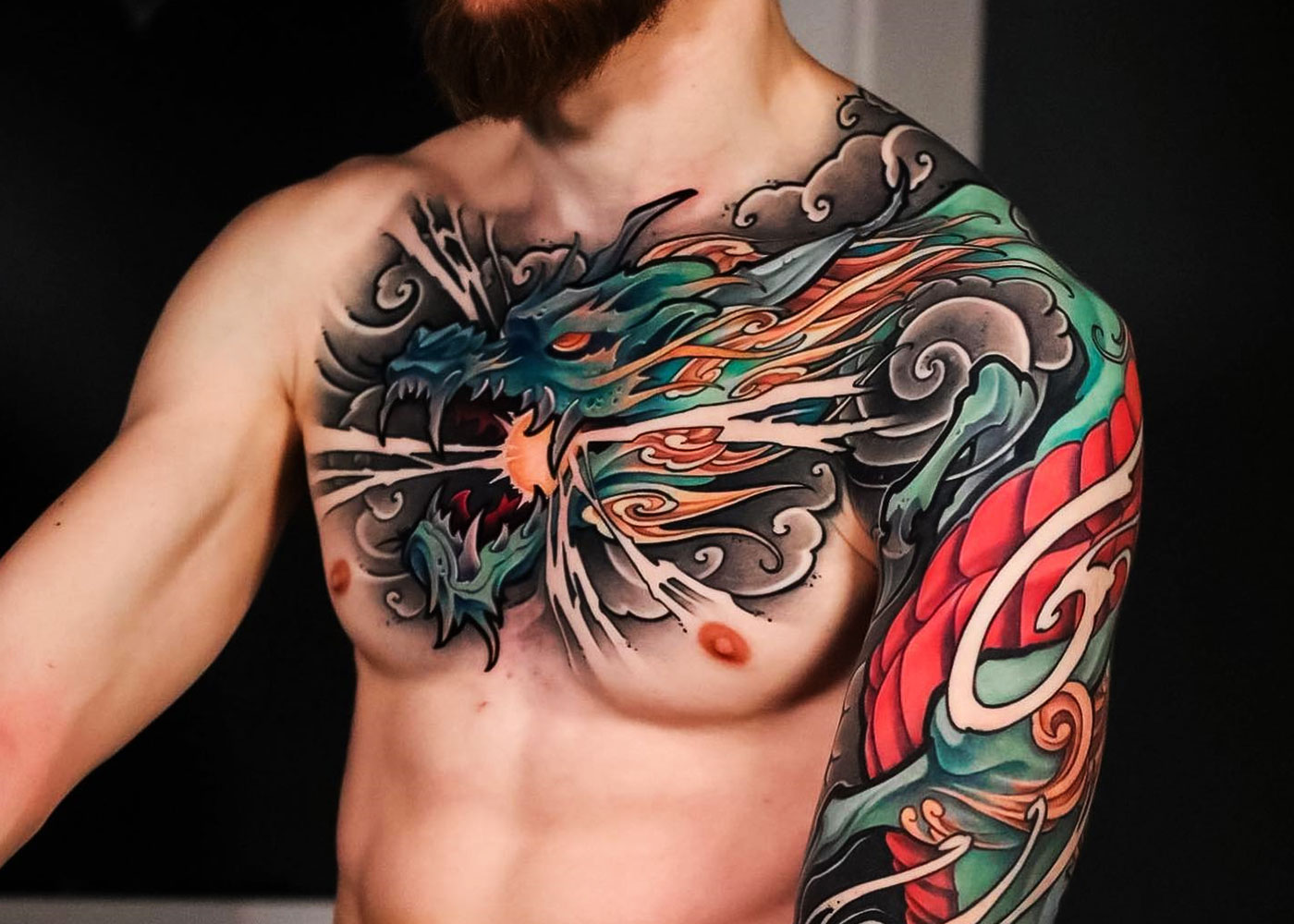 Japanese Dragon tattoo men at theYoucom