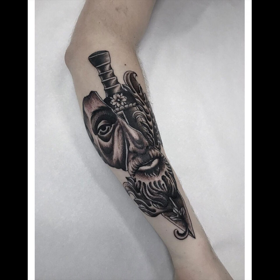 Gladius sword tattoo Source @bloodymasta via Instagram