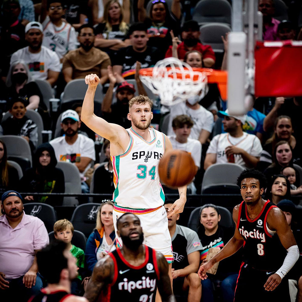 Jock Landale’s Basketball Career - San Antonio Spurs