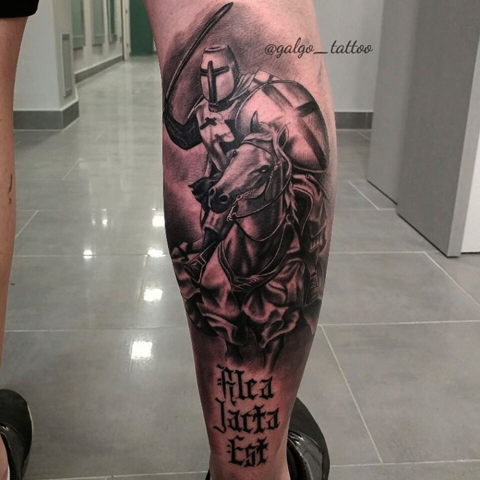 Sword and Horse Tattoo Source @inkonsky.es via Instagram
