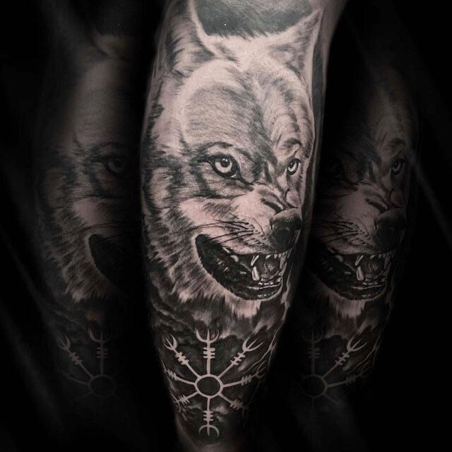 Buy Black Wolf Tattoo Online In India  Etsy India