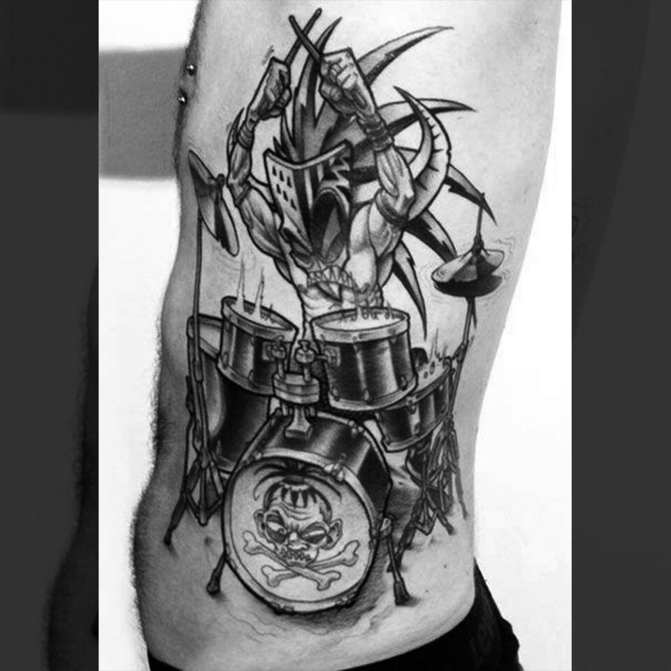 dragon and drum tattoo source via Pinterest