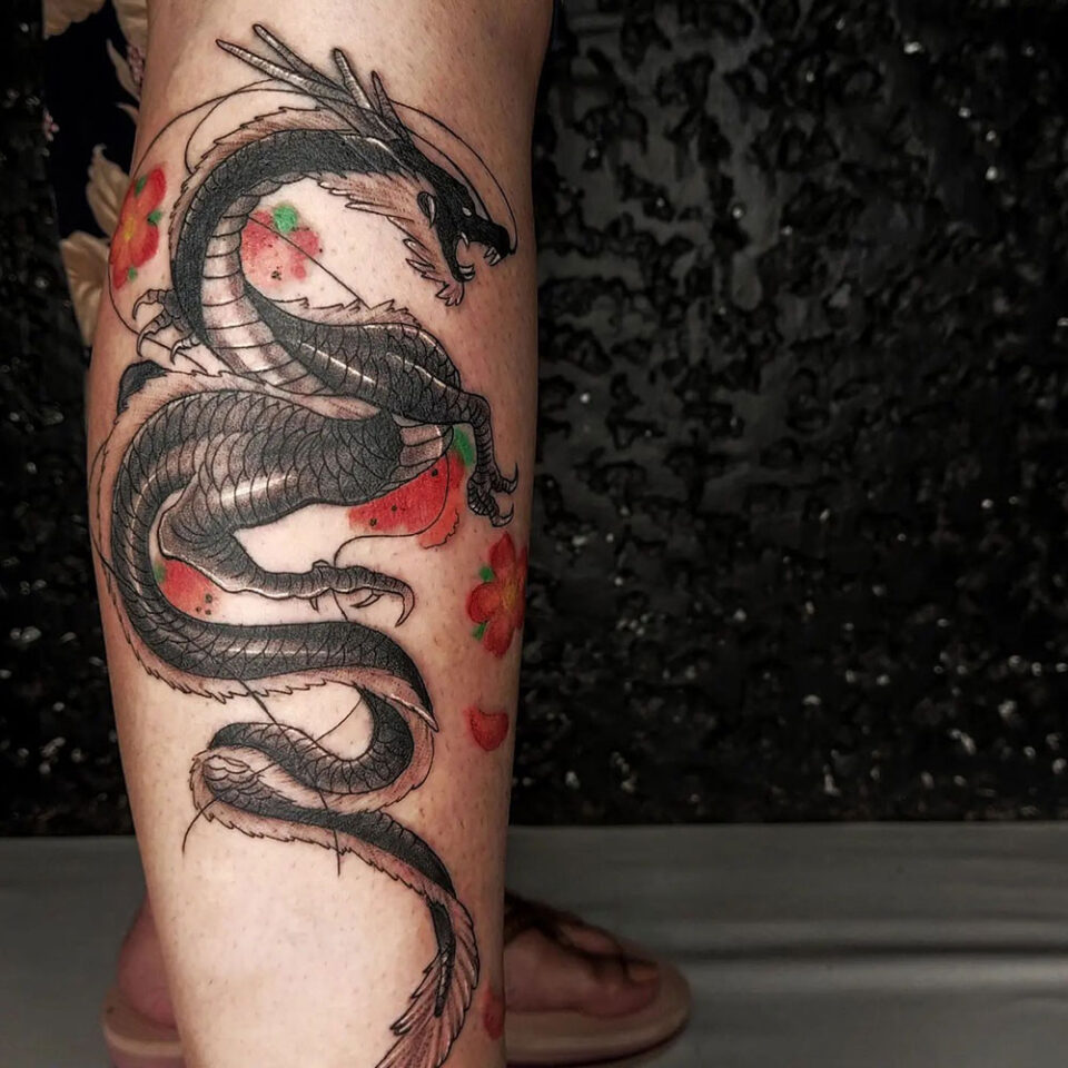 eastern dragon tattoo source @dylantattooofficial via Instagram