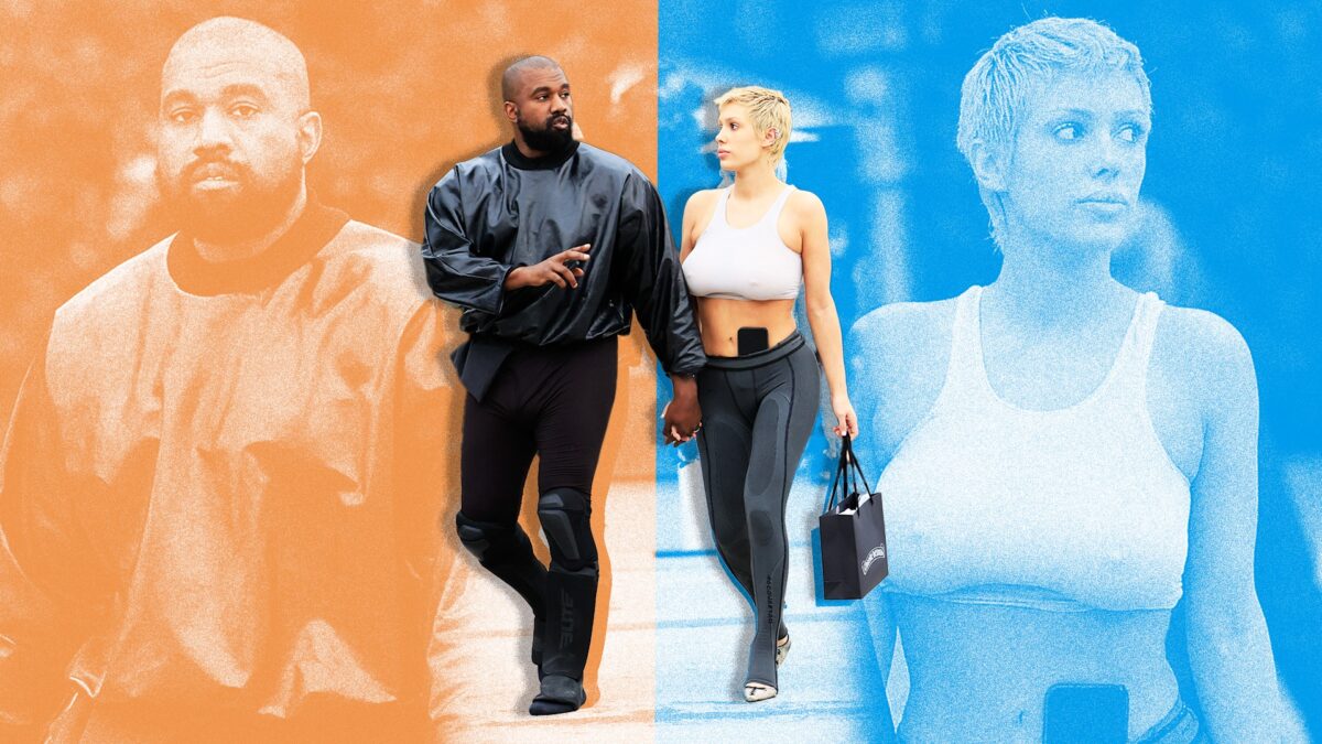 Kanye West's Leggings Have Got To Go: Rapper Pairs Spandex With Knee-Highs  For Date With New Boo - DMARGE