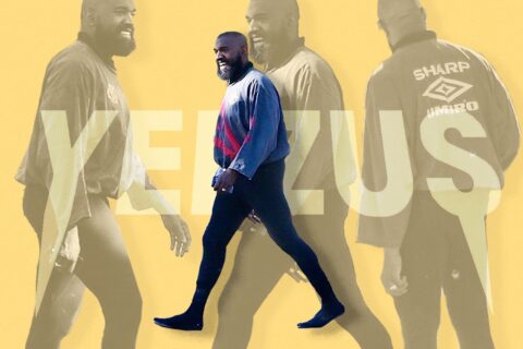 Kanye West Sports Skin-Tight Leggings & Bedraggled Beard As Style Devolution Continues