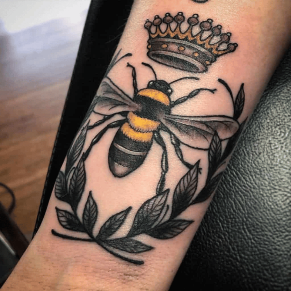 Realism Honey Bee Tattoo Idea  BlackInk