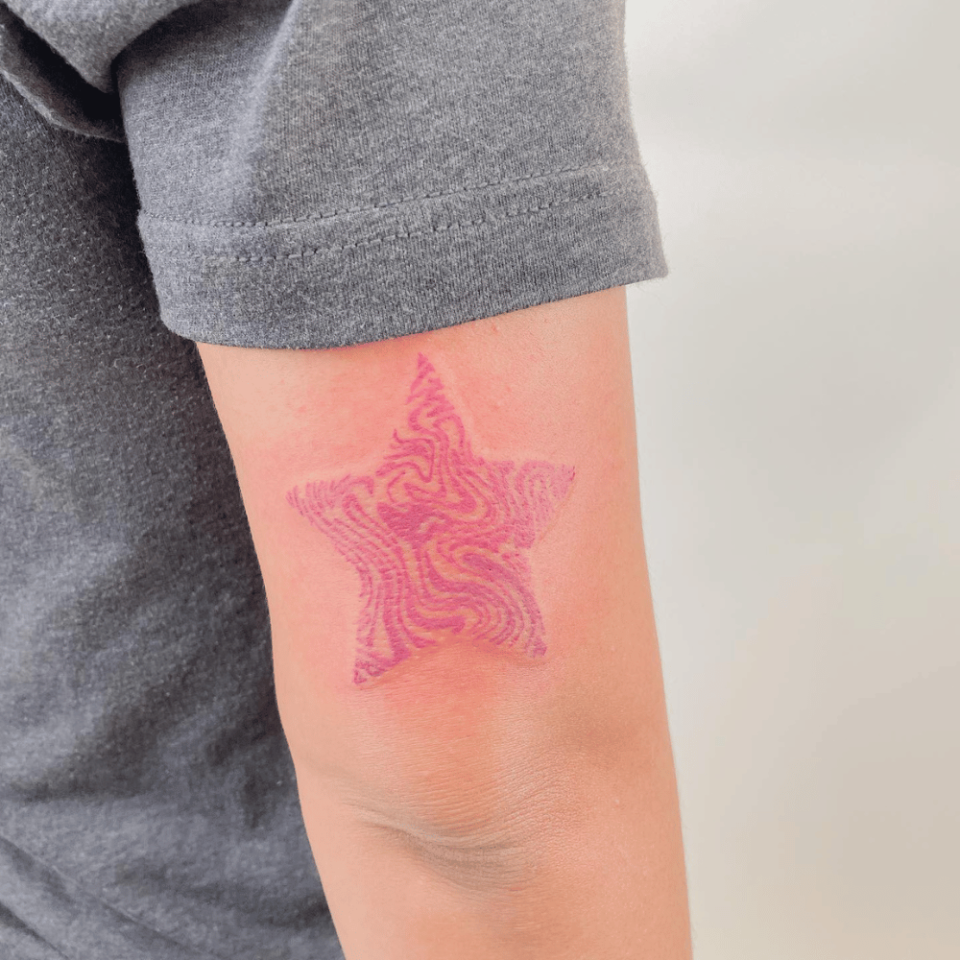 Abstract Star Tattoo Source @artbyshayee via Instagram