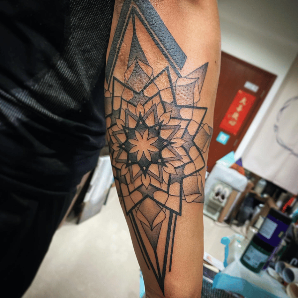 Mandala Star Tattoo Source @rotattoohk Ig via Instagram