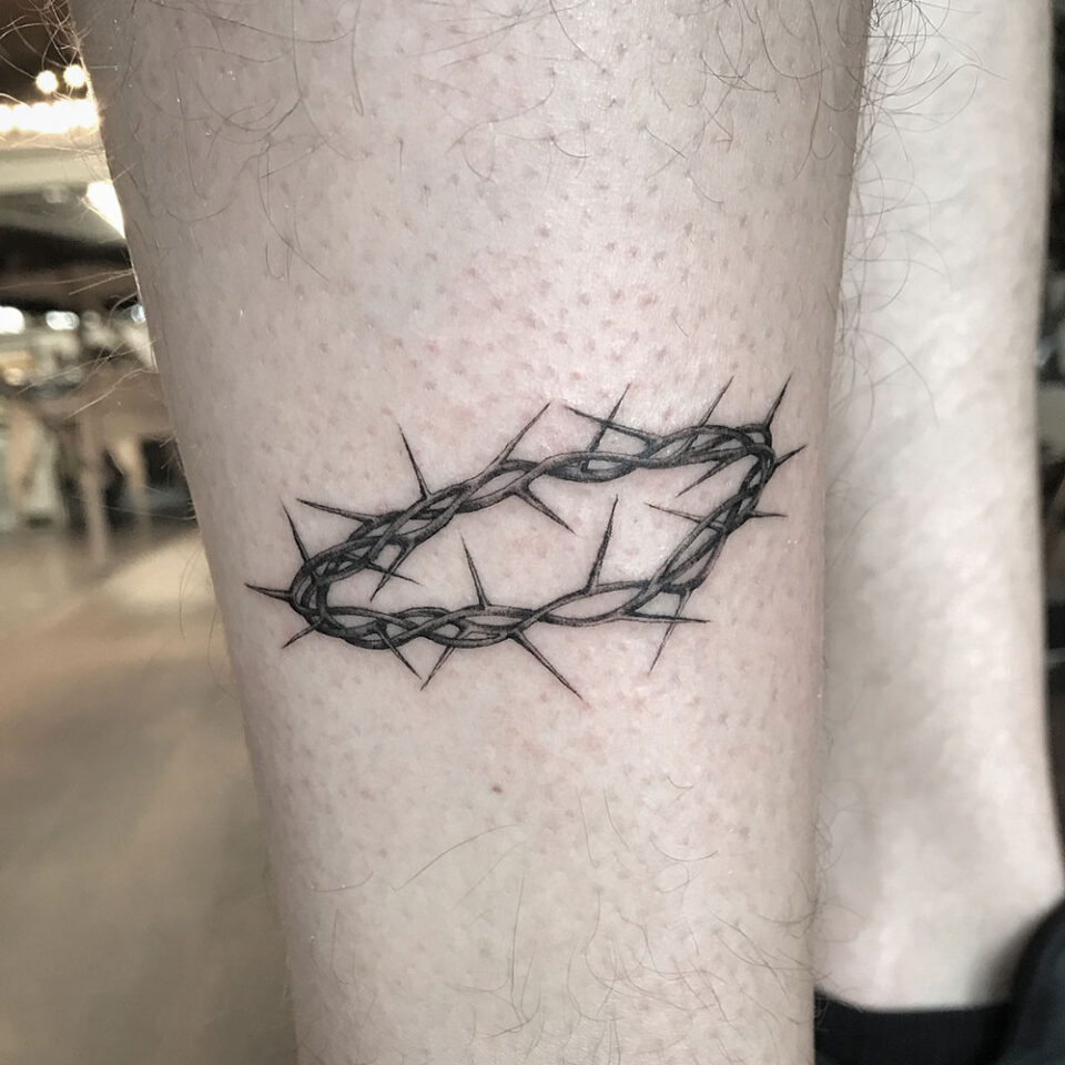 Crown of Thorns Religious Tattoo