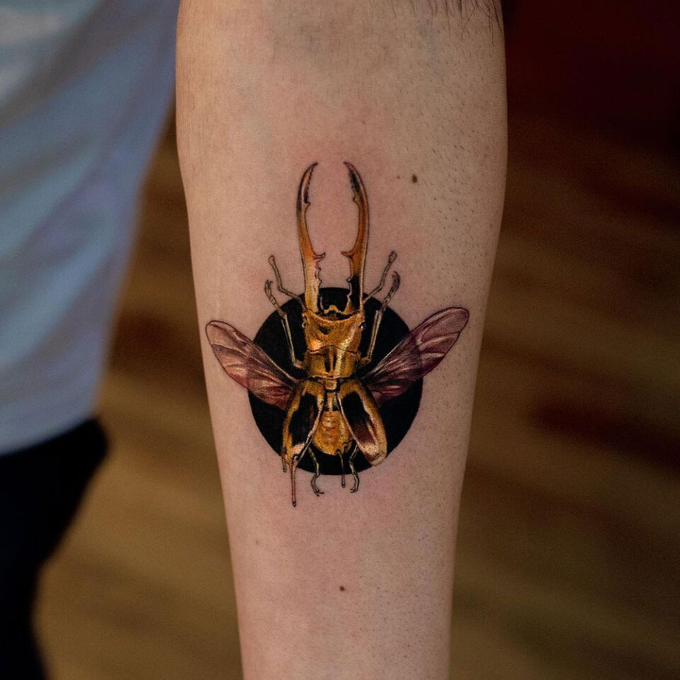 Exotic Insect Portrait Tattoo Source @geem_tattoo via Instagram