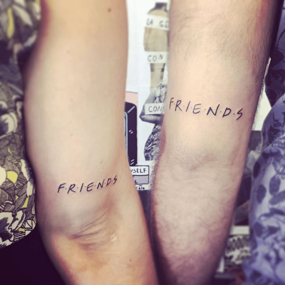 F.R.I.E.N.D.S Matching Tattoo Source @ranieli13 via Instagram