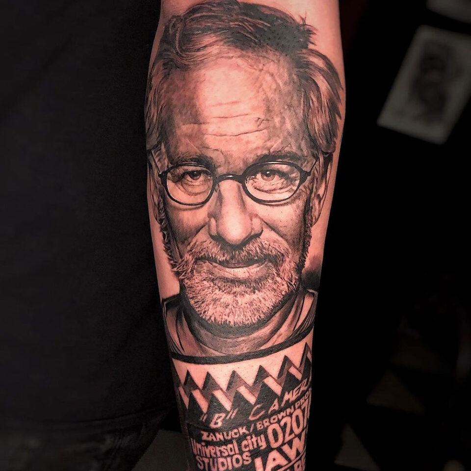 Famous Director Portrait Tattoo Source @miguelbohigues via Instagram