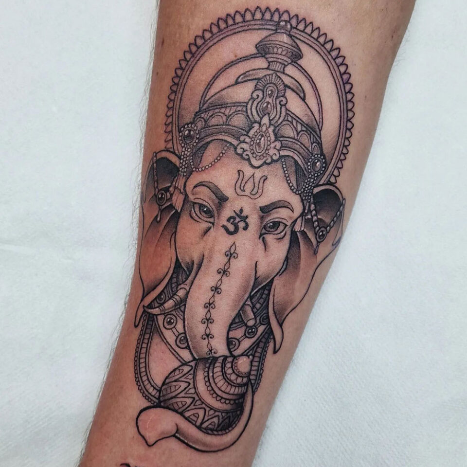 Ganesha Religious Tattoo