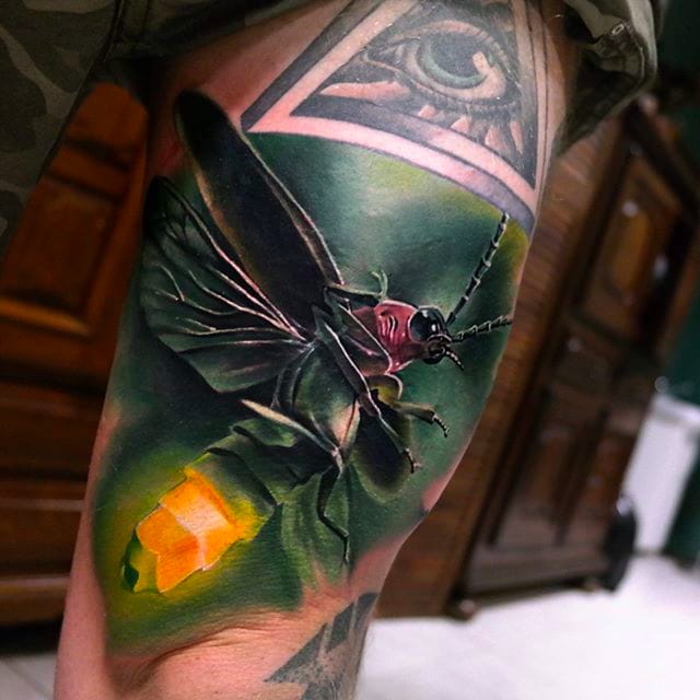 Glowing Firefly Bee Tattoo Source @in.thtantai2.edu.vn