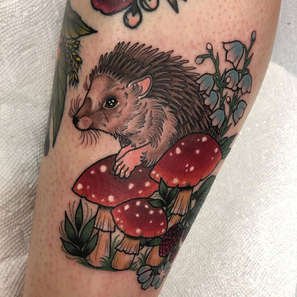 Hedgehog Pet Tattoo Source @hammyhram Instagram