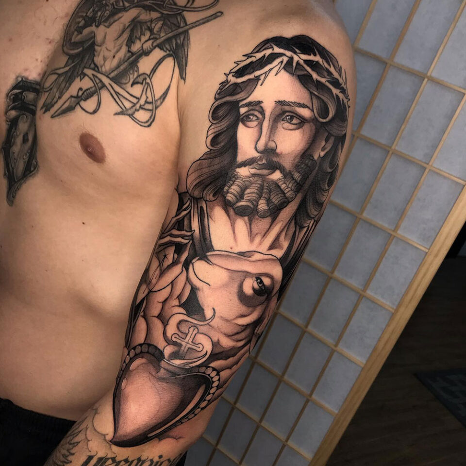 Jesus Christ Religious Tattoo