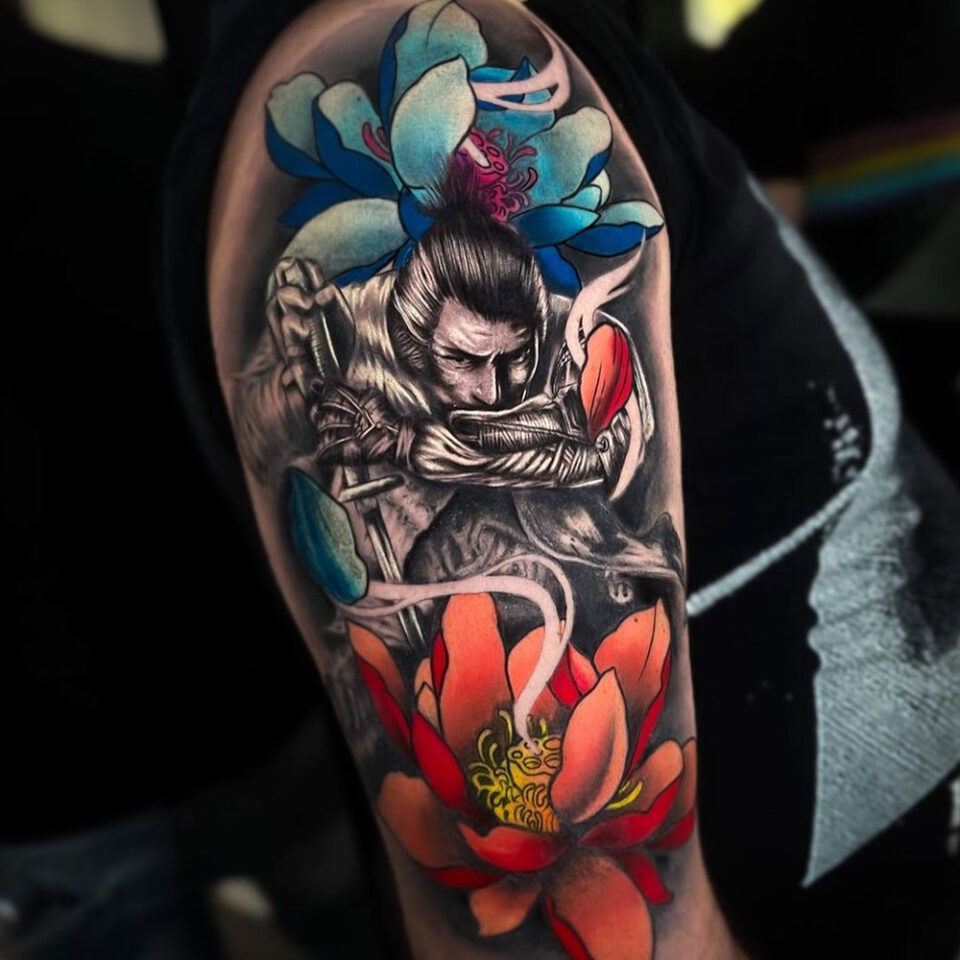 Legendary Samurai Portrait Tattoo Source @carmelonobile via Instagram