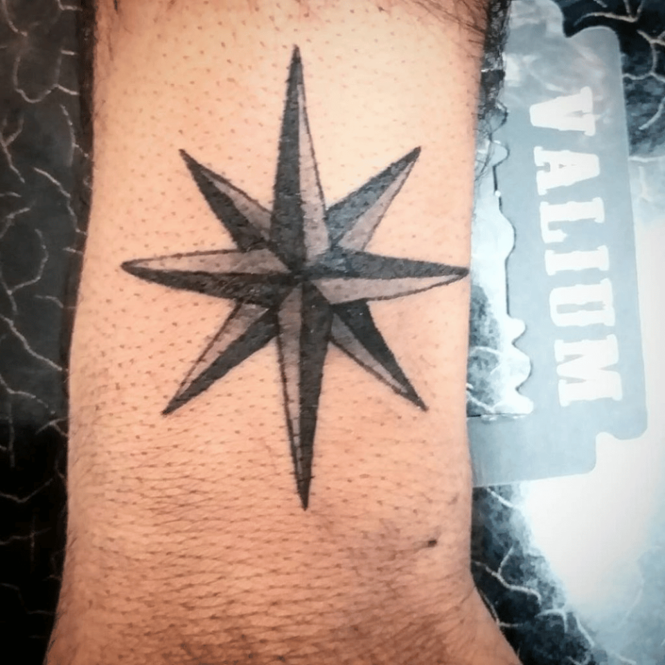 6 Point Star Tattoos