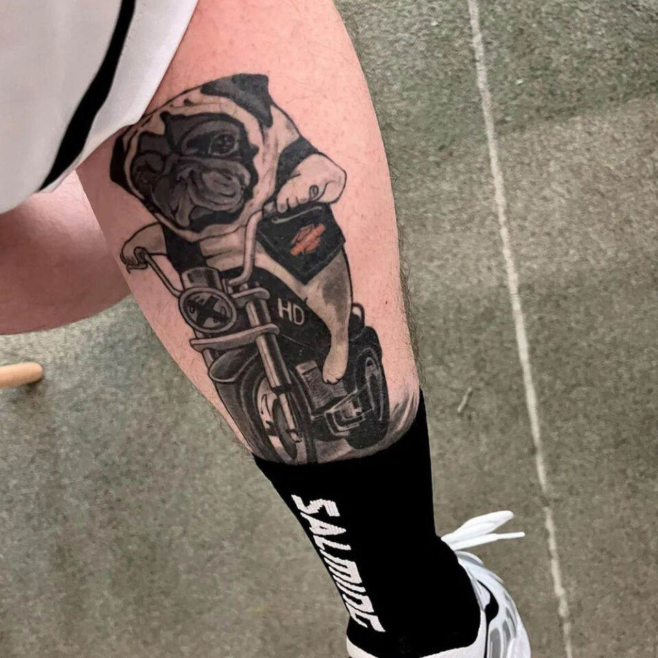 Pug in a Pug Life T-shirt Pet Tattoo Source @luckypugtattoos via Instagram