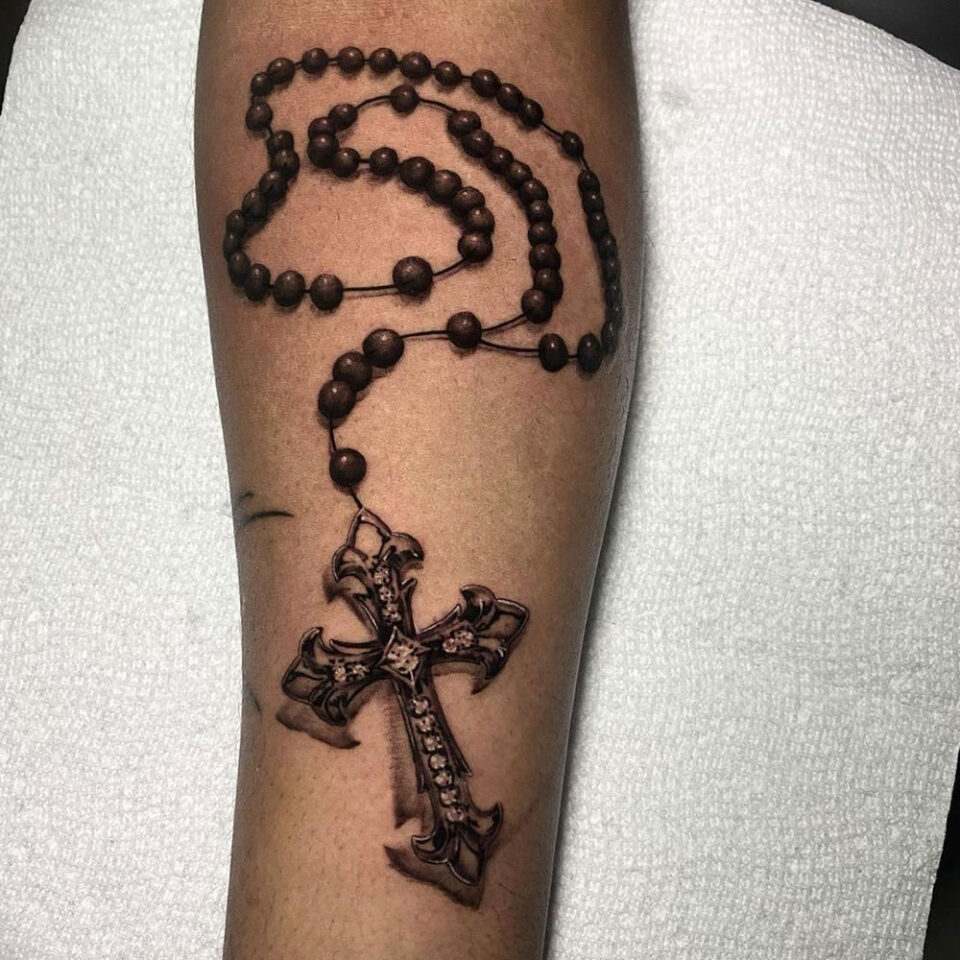 Rosary Beads Religious Tattoo