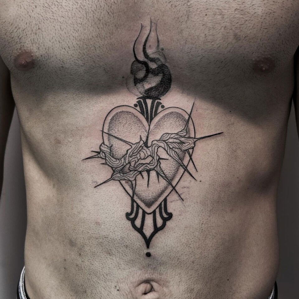 Sacred Heart Religious Tattoo