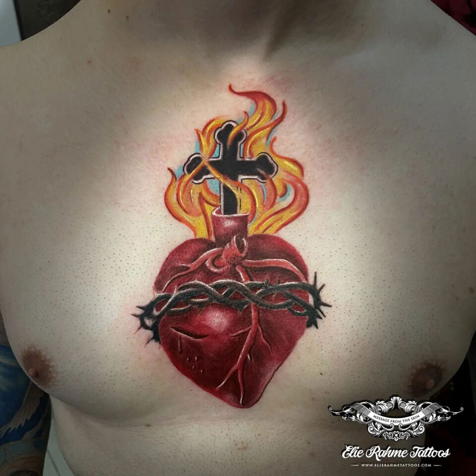 Sacred Heart Religious Tattoo