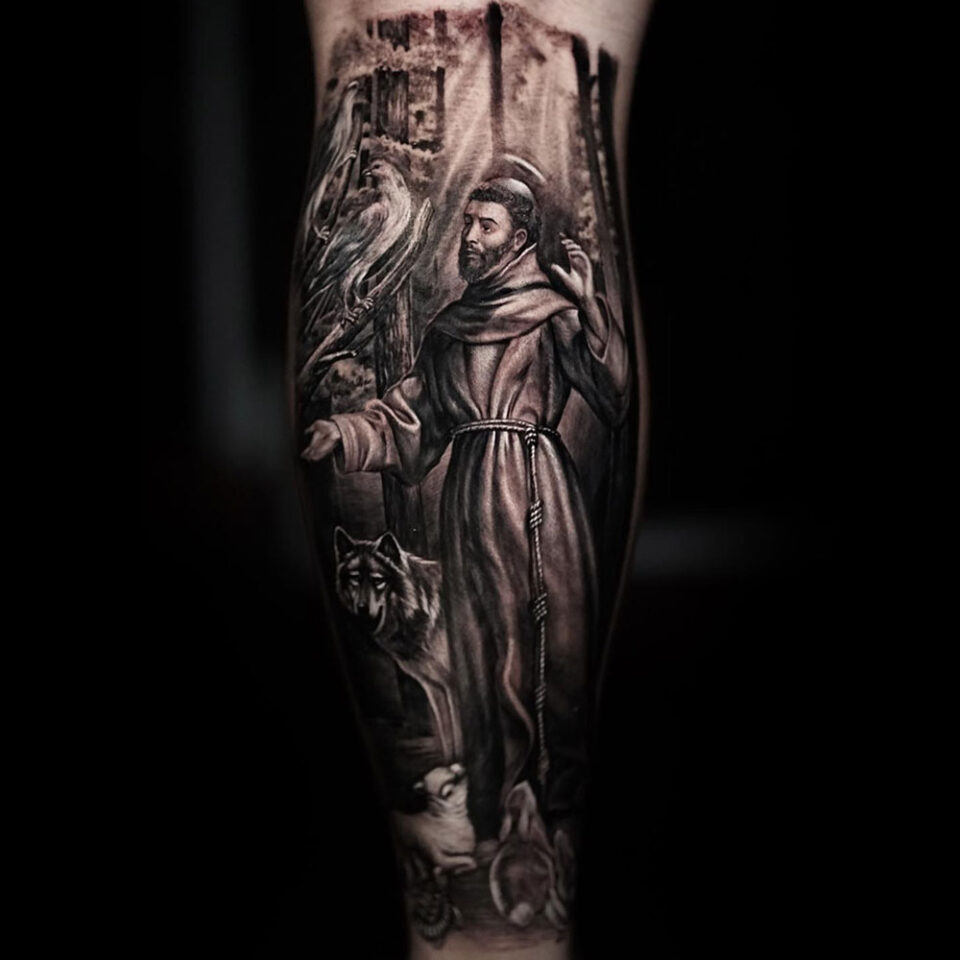 St. Francis of Asisi Religious Tattoo