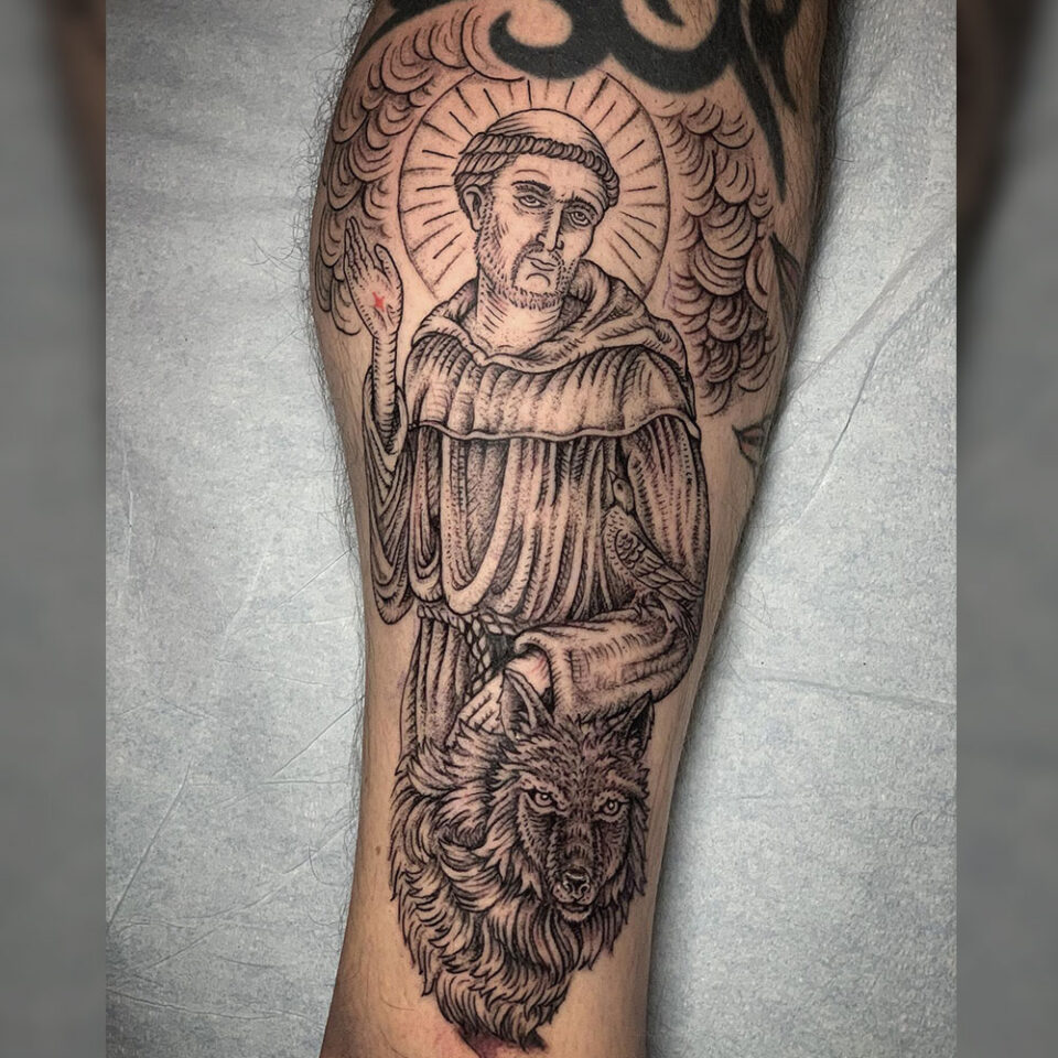 St. Francis of Asisi Religious Tattoo