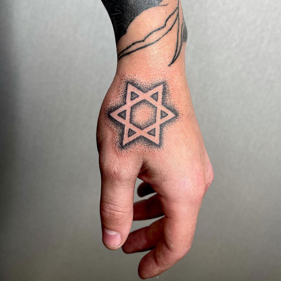 Star of David Religious Tattoo