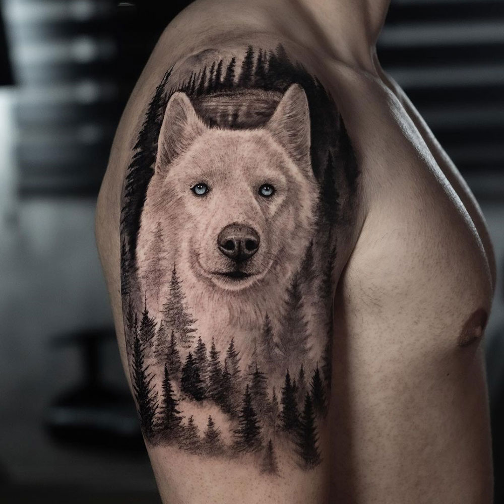 Wildlife Animal Portrait Tattoo