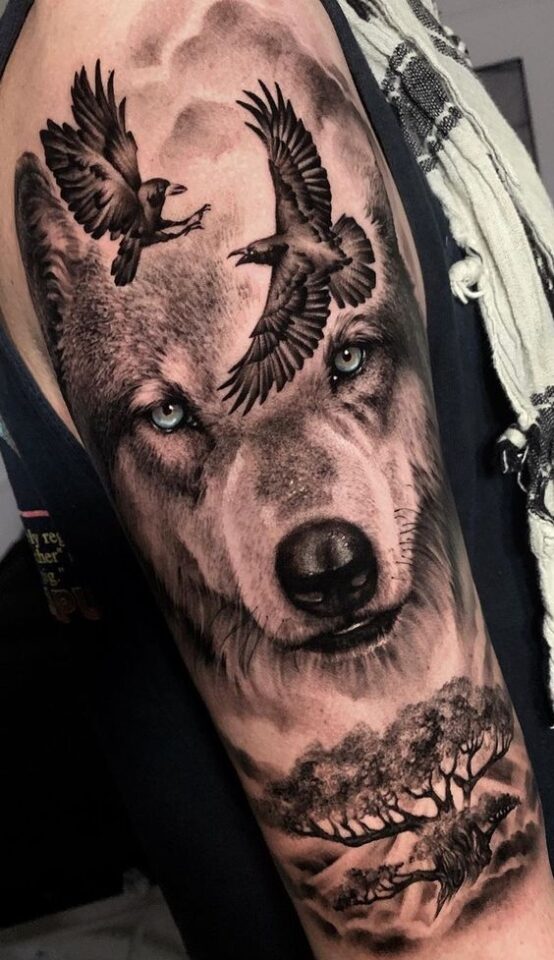 Wildlife Predator Realism Tattoo Source @kickassthings via Pinterest