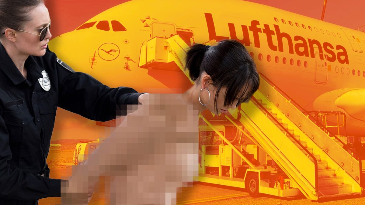 German Woman ‘Ripped Off Her Clothes’ & Bit Police Officer Before Being Dragged From Flight