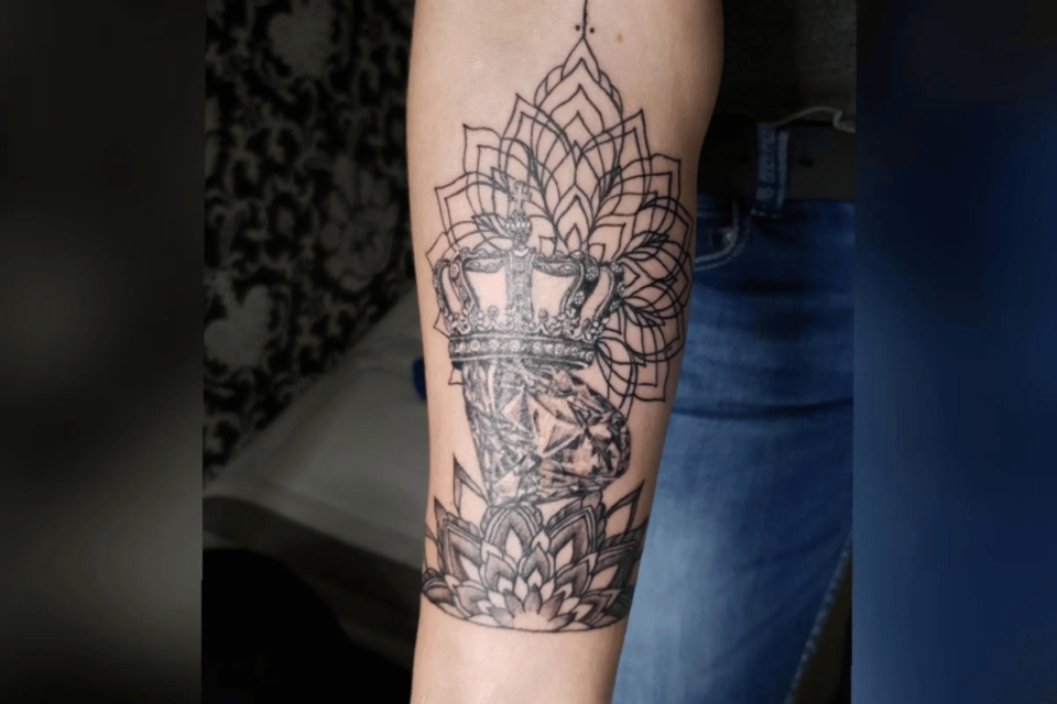 Crown Mandala Tattoo Source tattoodo.com